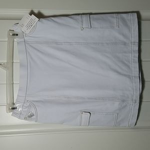 Quacker Factory white skort NWT M